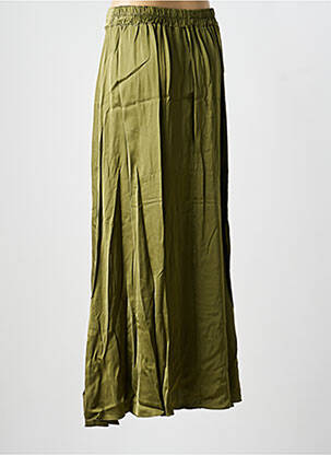 Jupe longue coupe fluide vert LAUREN VIDAL femme