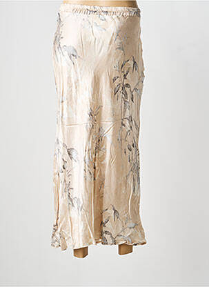 Jupe longue coupe fluide beige LAUREN VIDAL femme