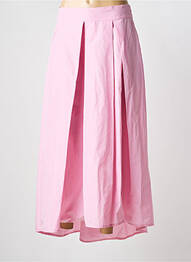 Jupe longue coupe évasée rose LAUREN VIDAL femme