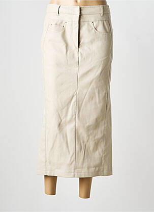 Jupe longue coupe droite beige URBANCODE femme