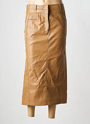 Jupe longue coupe droite beige URBANCODE femme