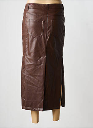 Jupe longue coupe droite marron URBANCODE femme