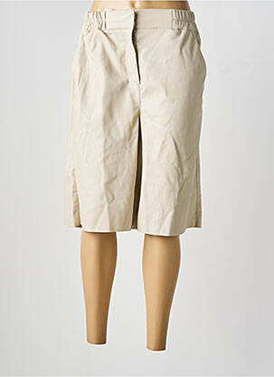 Bermuda taille à pinces taille haute beige URBANCODE femme