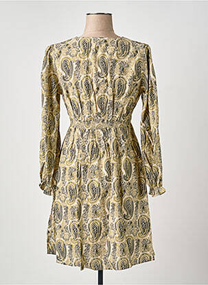 Robe courte coupe évasée manches longues vert IN APRIL 1986 femme