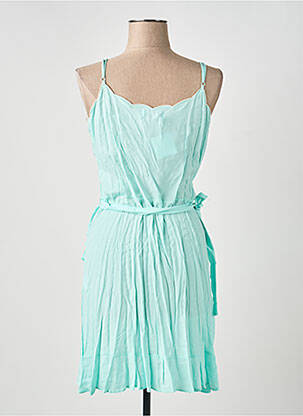 Robe courte fines bretelles bleu LAST QUEEN femme