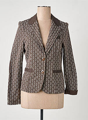 Blazer coupe cintrée marron VANILLA femme