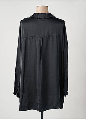 Chemisier coupe droite manches longues noir SENES femme
