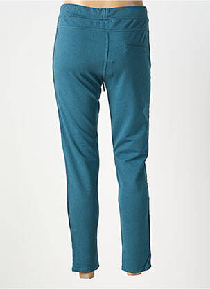 Pantalon 7/8 taille élastique bleu VANILLA femme