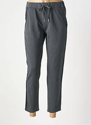 Pantalon 7/8 taille élastique gris VANILLA femme