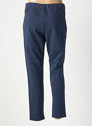 Pantalon 7/8 taille élastique bleu VANILLA femme