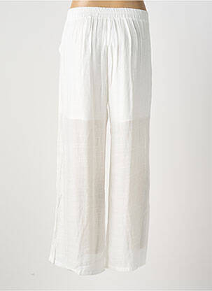 Pantalon droit taille élastique blanc GOA femme