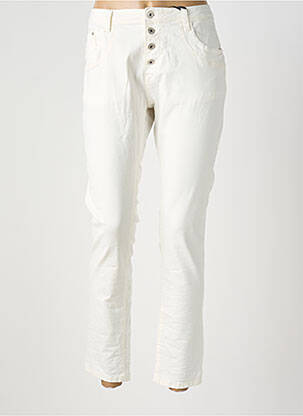 Pantalon slim poches blanc PLACE DU JOUR femme