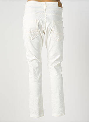 Pantalon slim poches blanc PLACE DU JOUR femme