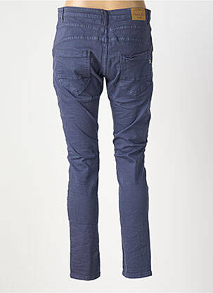 Pantalon slim poches bleu PLACE DU JOUR femme