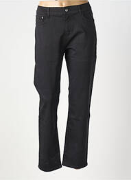 Pantalon droit fermeture zippée sous rabat boutonné noir ZAC & ZOE femme