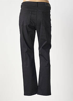 Pantalon droit fermeture zippée sous rabat boutonné noir ZAC & ZOE femme