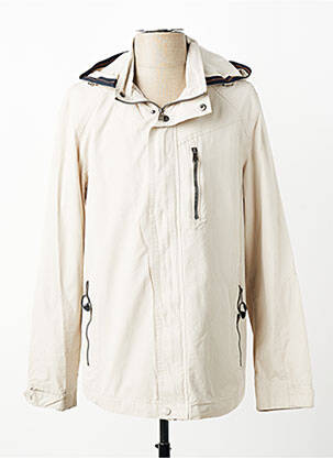 Coupe-vent poches a capuche beige REVER MILE femme