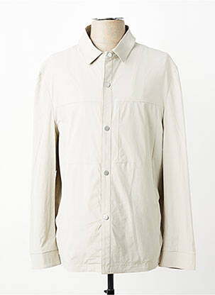 Veste casual poches beige REVER MILE homme