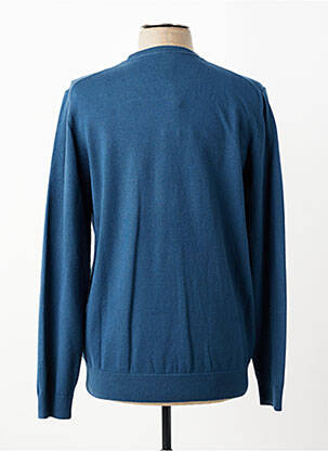 Pull stretch manches longues bleu REVER MILE homme