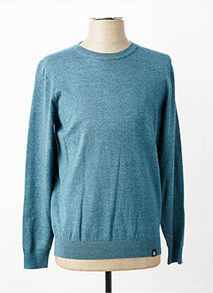 Pull stretch manches longues bleu REVER MILE homme