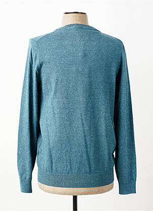Pull stretch manches longues bleu REVER MILE homme