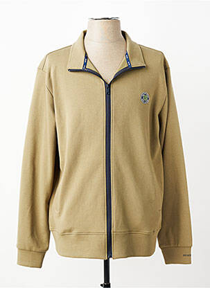 Veste casual resserrée sur le bas vert REVER MILE homme