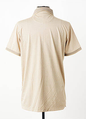 Polo tissage jersey manches courtes marron REVER MILE homme