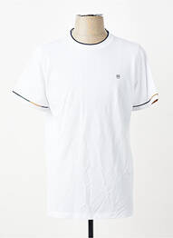 T-shirt coupe cintrée manches courtes blanc REVER MILE homme