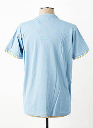T-shirt coupe cintrée manches courtes bleu REVER MILE homme