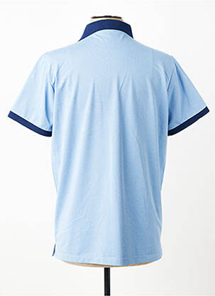 Polo stretch manches courtes bleu REVER MILE homme