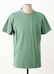 T-shirt coupe cintrée manches courtes vert REVER MILE homme