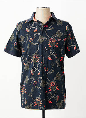 Polo tissage jersey manches courtes noir REVER MILE homme