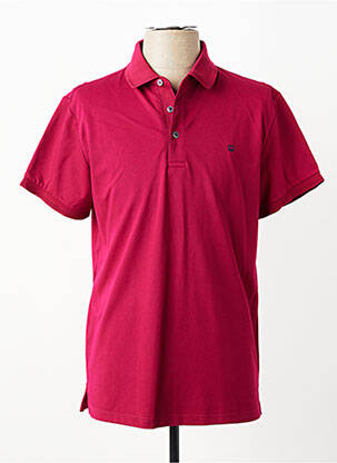 Polo stretch manches courtes rouge REVER MILE homme