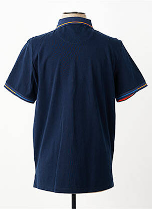 Polo stretch manches courtes bleu REVER MILE homme