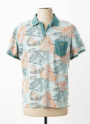 Polo stretch manches courtes vert REVER MILE homme