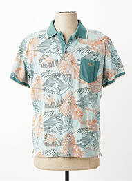 Polo stretch manches courtes vert REVER MILE homme