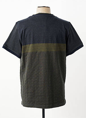T-shirt coupe droite manches courtes bleu REVER MILE homme