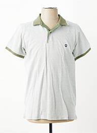 Polo coupe cintrée manches courtes vert REVER MILE homme