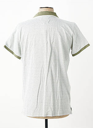 Polo tissage chiné manches courtes vert REVER MILE homme