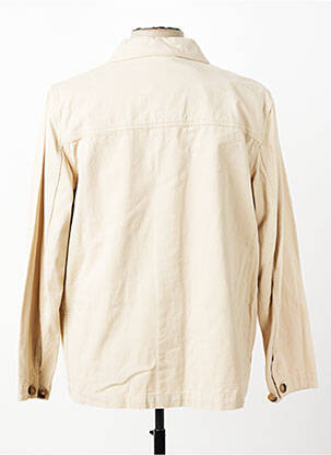 Veste casual fermeture boutonnée sur le devant beige REVER MILE homme