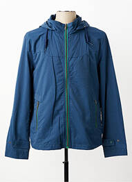 Coupe-vent poches a capuche bleu REVER MILE homme