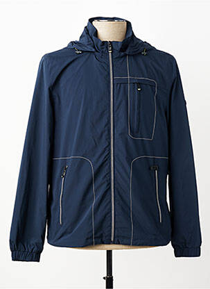 Coupe-vent finition intérieure doublure satiné a capuche bleu REVER MILE homme