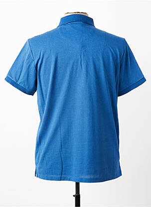 Polo stretch manches courtes bleu REVER MILE homme