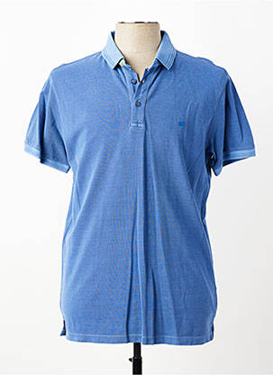Polo stretch manches courtes bleu REVER MILE homme