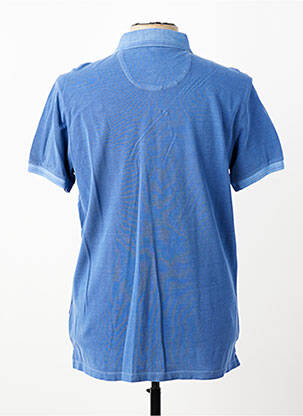 Polo stretch manches courtes bleu REVER MILE homme