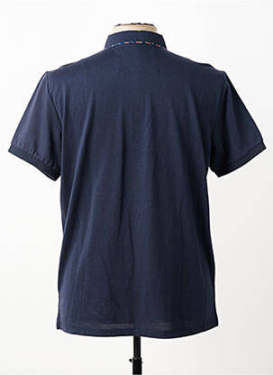 Polo stretch manches courtes bleu REVER MILE homme