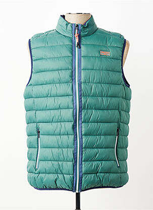 Doudoune poches sans capuche vert REVER MILE homme