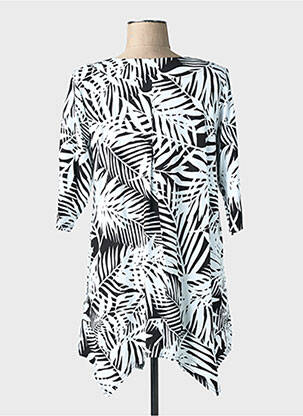 Tunique manches courtes tissage jersey noir OLIVER JUNG femme