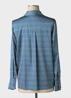 Chemisier coupe fluide manches longues bleu TINTA STYLE femme