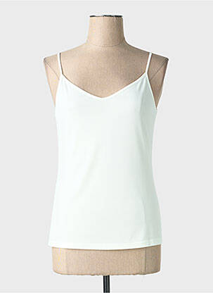 Top coupe cintrée fines bretelles beige EDAS femme
